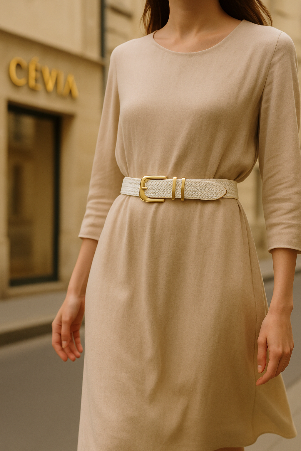 The Serinelle Woven Waist Belt