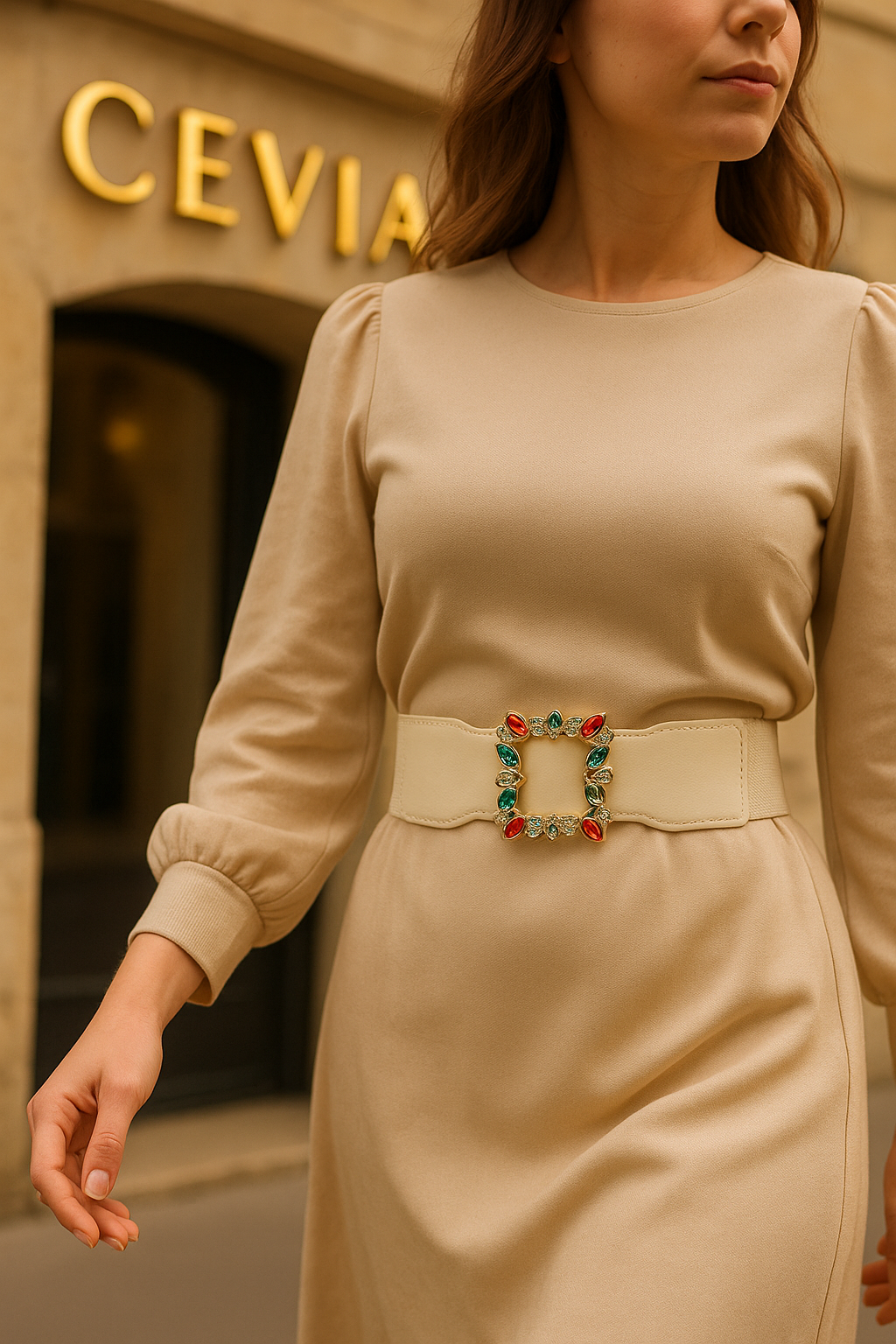 The Serelyn Jeweled Statement Belt