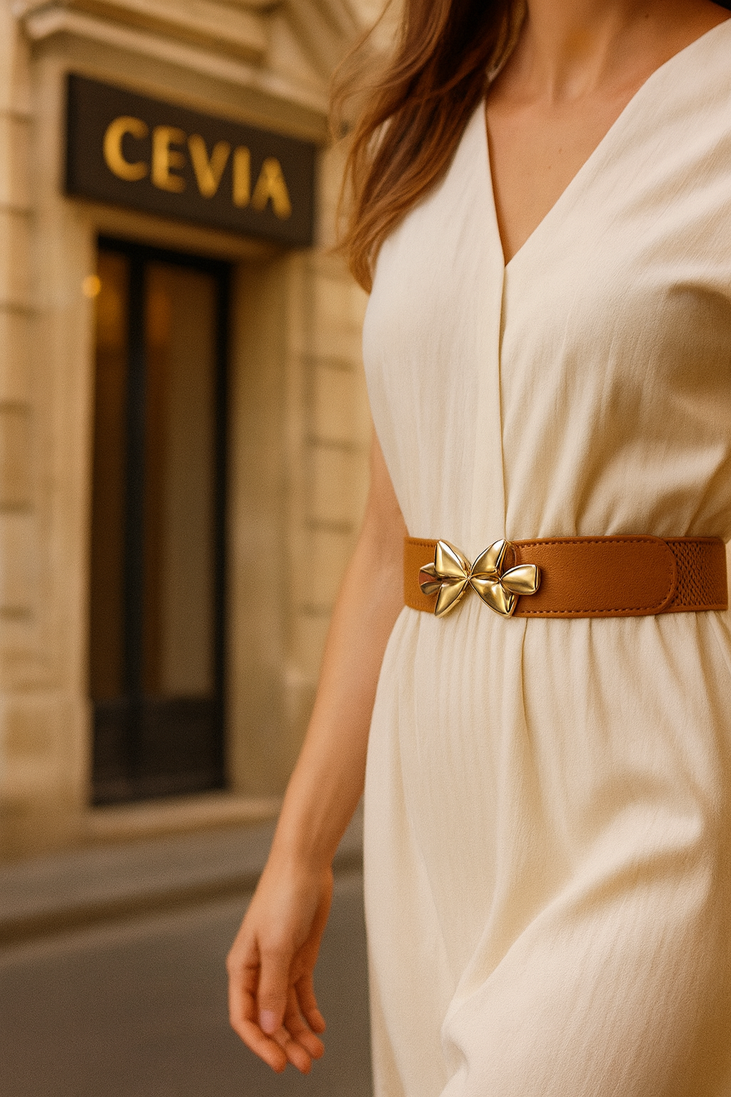 Sculpted Bow Statement Belt