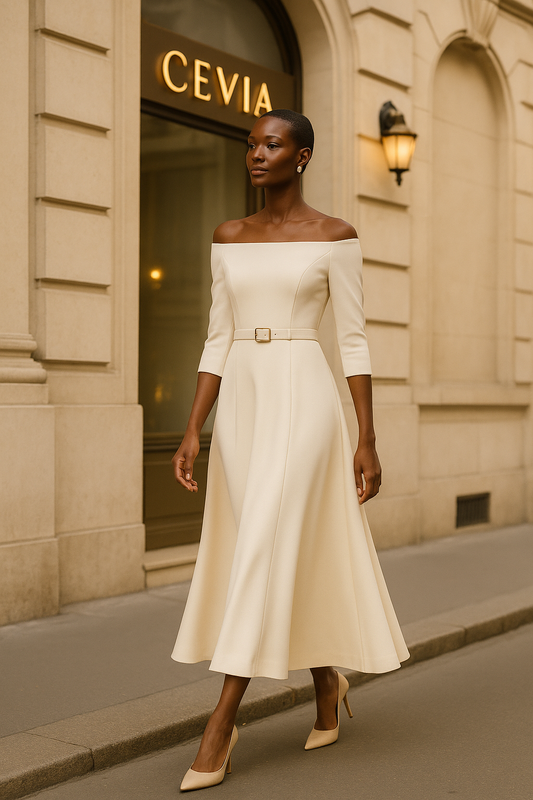 🌹 Elegant Off-Shoulder Maxi Dress ✨