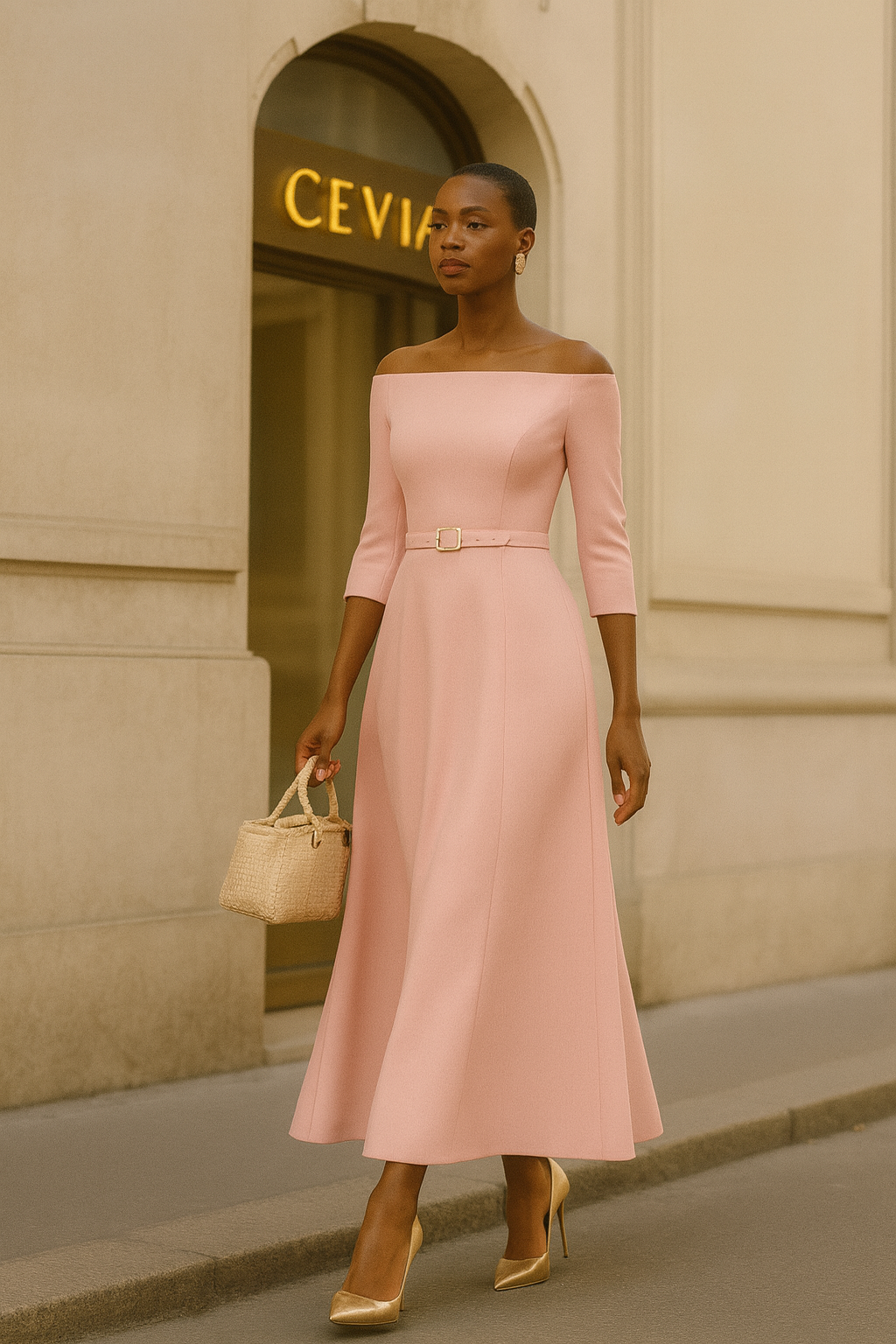 Elegant Off-Shoulder Maxi Dress