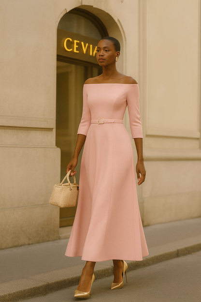 Elegant Off-Shoulder Maxi Dress