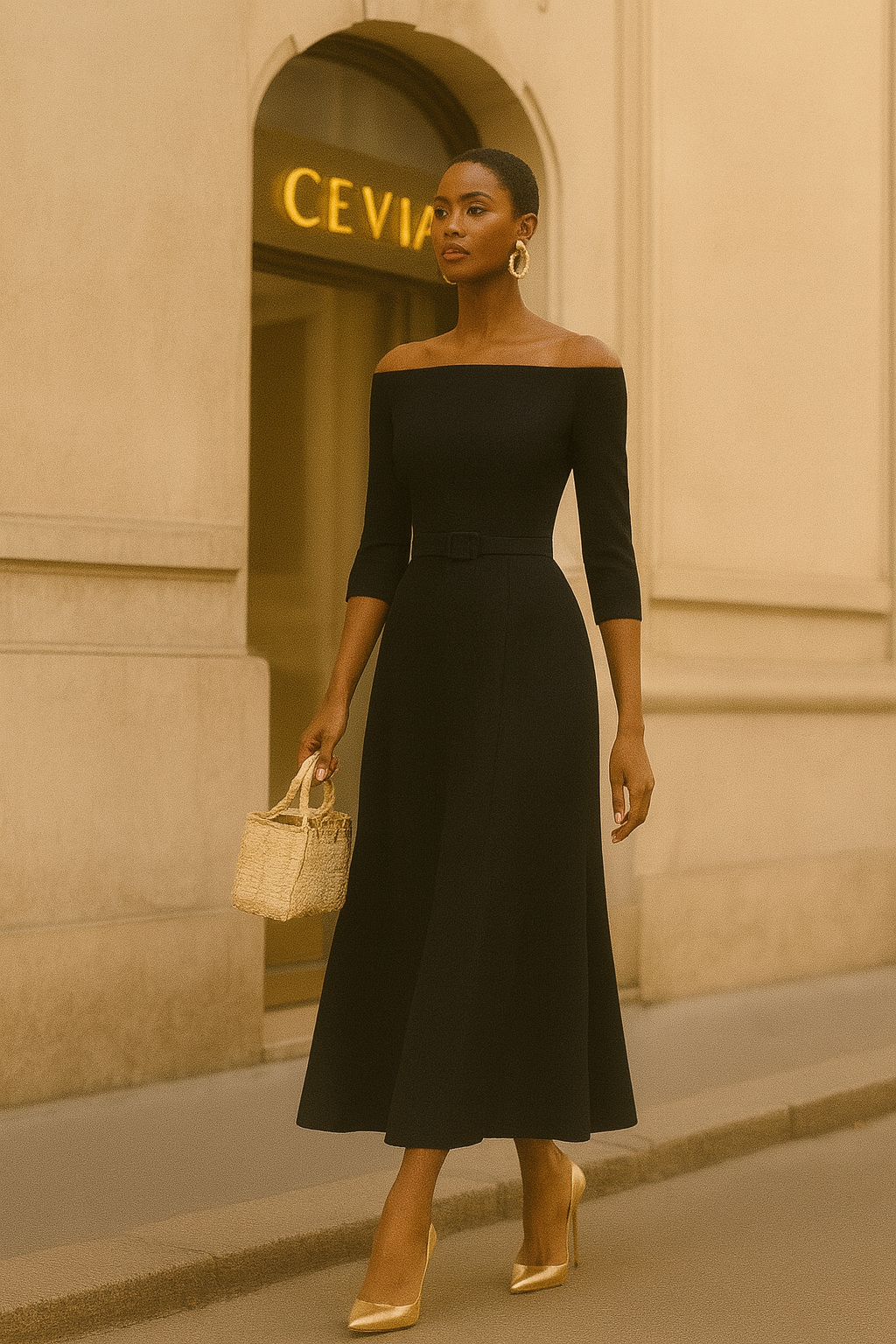 Elegant Off-Shoulder Maxi Dress
