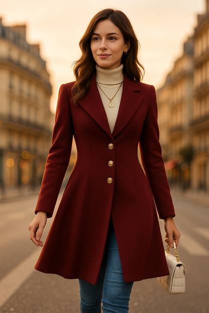 Urban Classic Buttoned Flare Coat