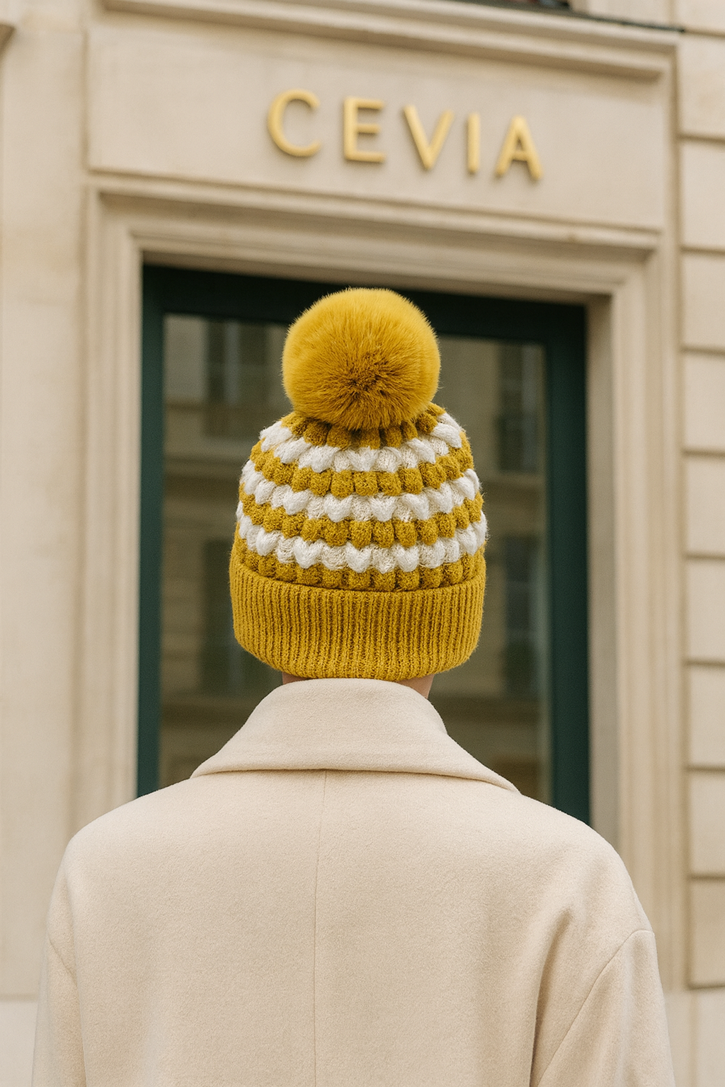 The Liorane Textured Pom Beanie
