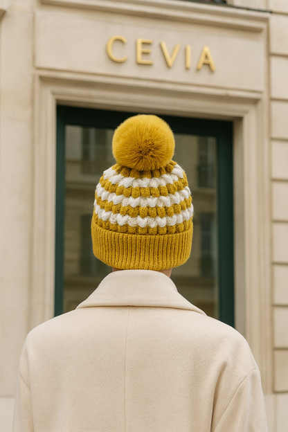 The Liorane Textured Pom Beanie