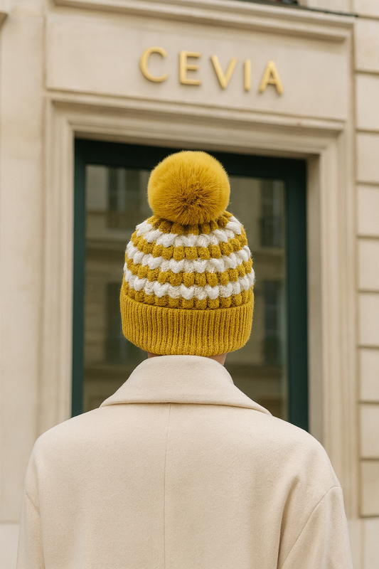 The Liorane Textured Pom Beanie