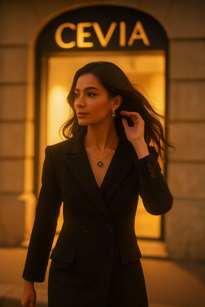 The Fleurine Enamel-Petal Jewelry Set (3-Piece)