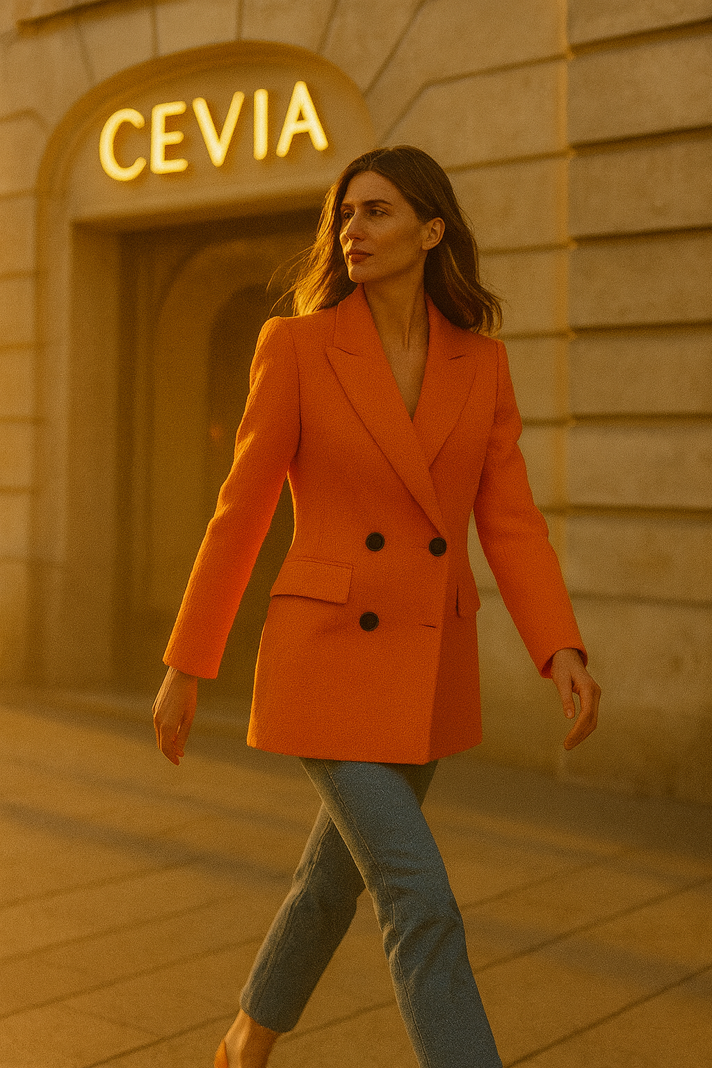 The Vivienne Bold-Statement Double-Breasted Blazer