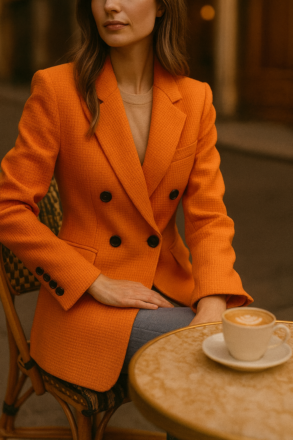 The Vivienne Bold-Statement Double-Breasted Blazer