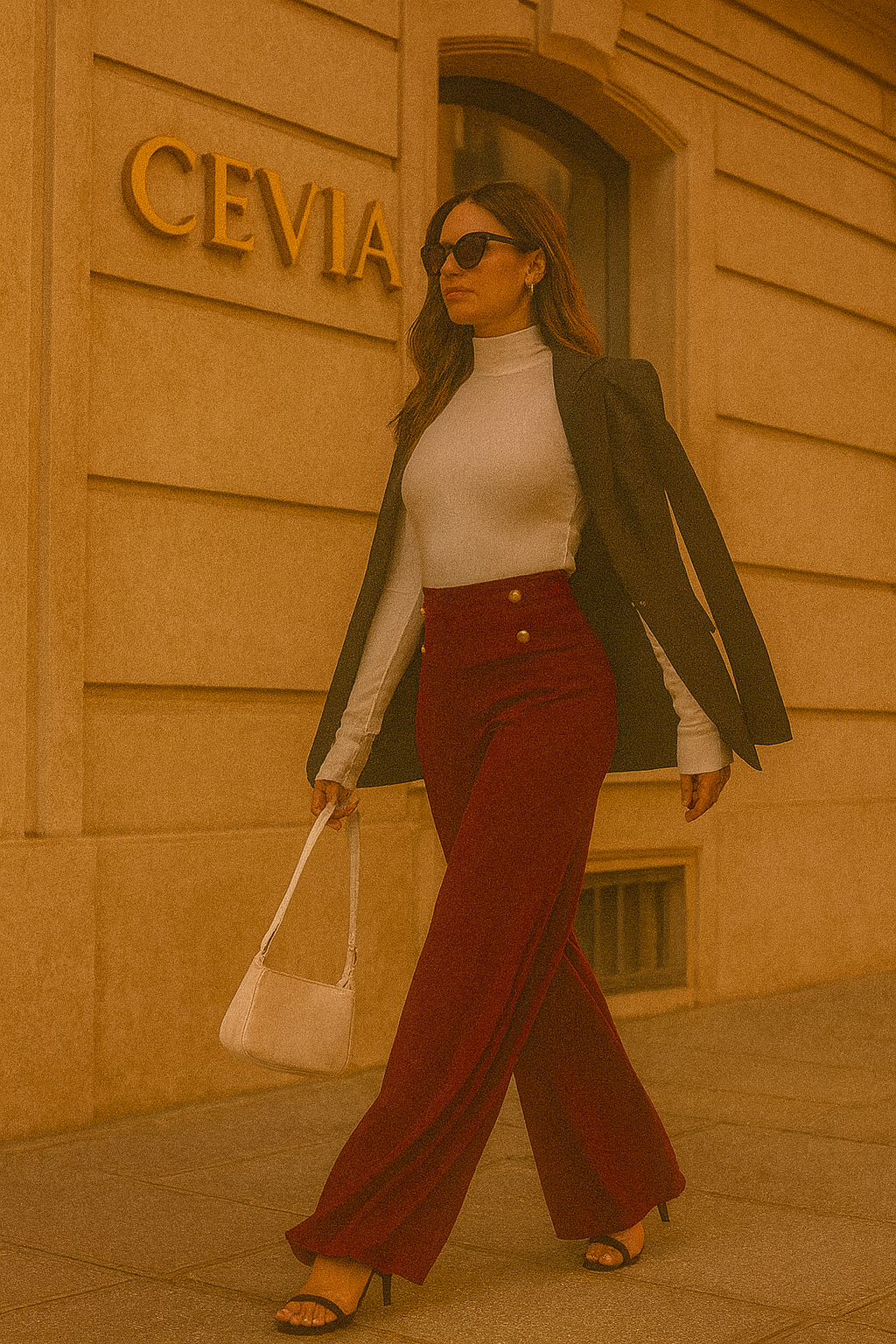 The Marcelline High-Rise Regal Wide-Leg Pants