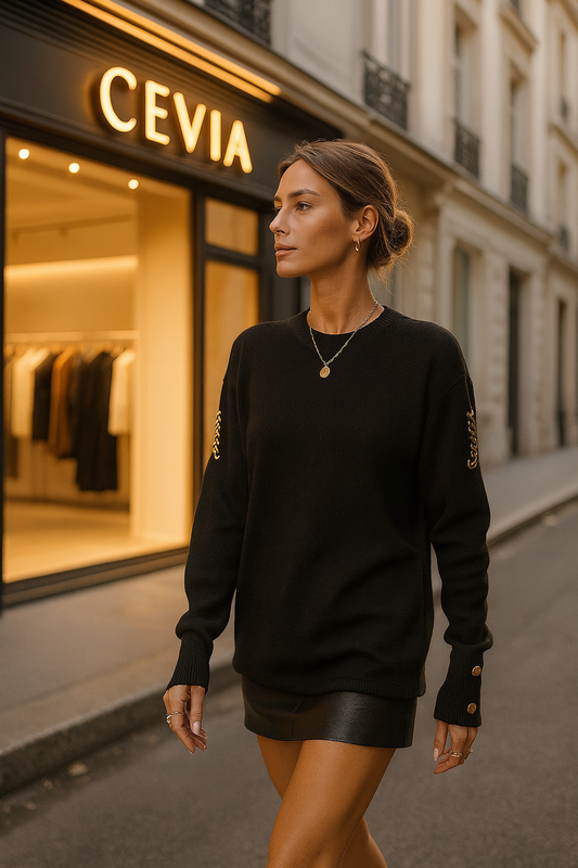 The Midnight Chain Knit