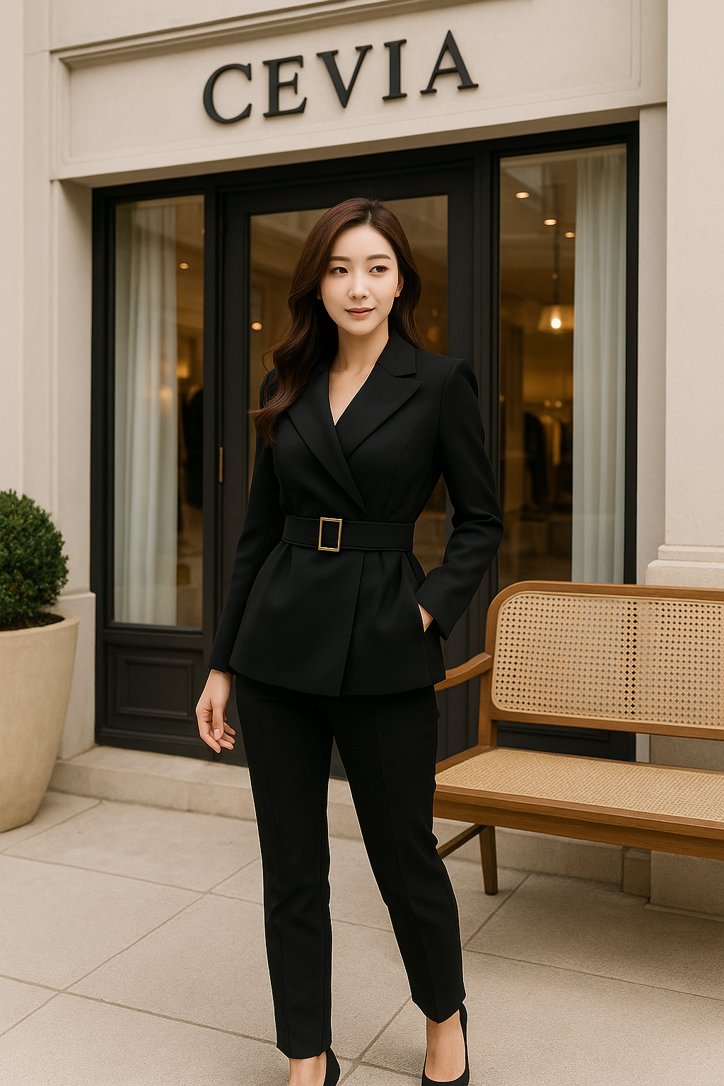 The Sorelle Belted Blazer