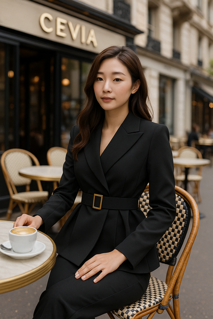 The Sorelle Belted Blazer