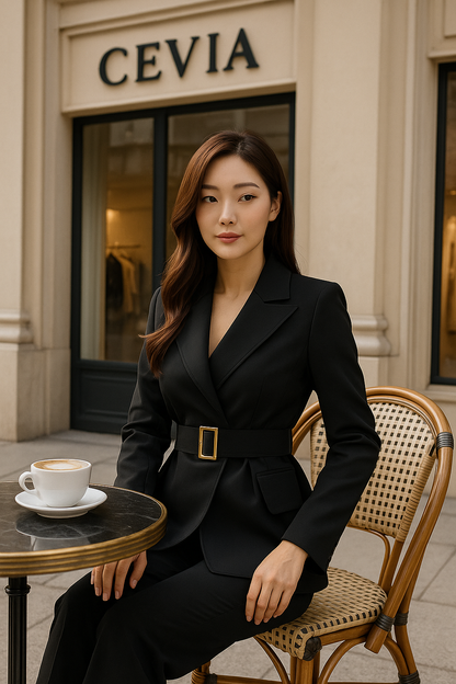 The Sorelle Belted Blazer