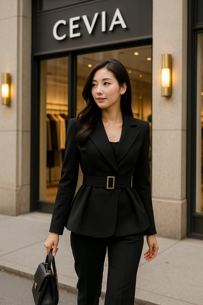 The Sorelle Belted Blazer