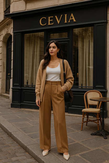 The Marisse Wide-Leg Trouser