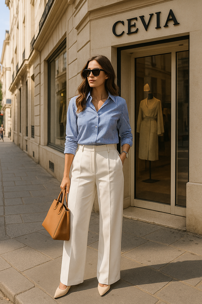 The Marisse Wide-Leg Trouser