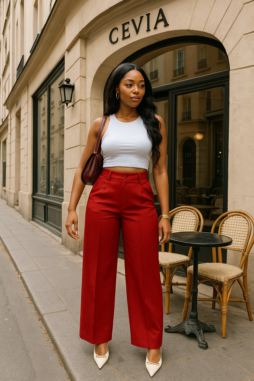 The Marisse Wide-Leg Trouser