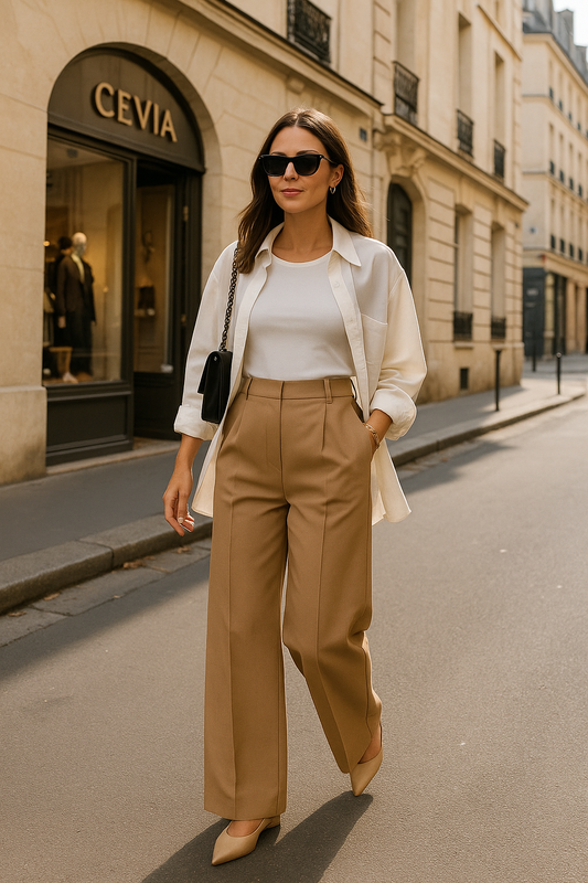 The Marisse Wide-Leg Trouser