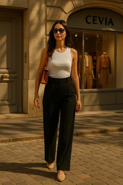The Marisse Wide-Leg Trouser
