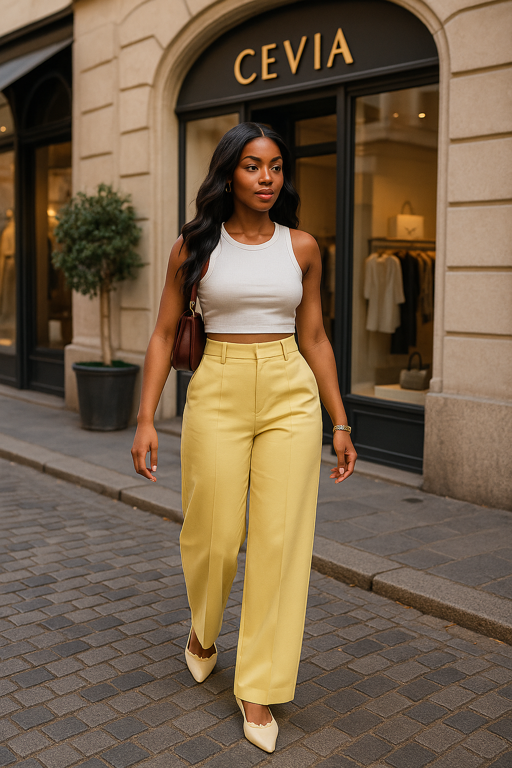 The Marisse Wide-Leg Trouser
