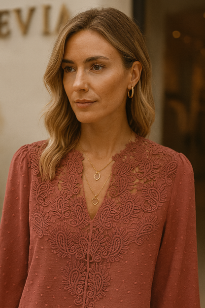 The Elara Lace Blouse