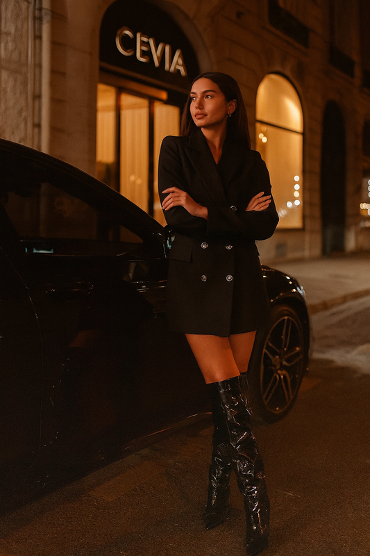 Valentina Patent Knee Boots