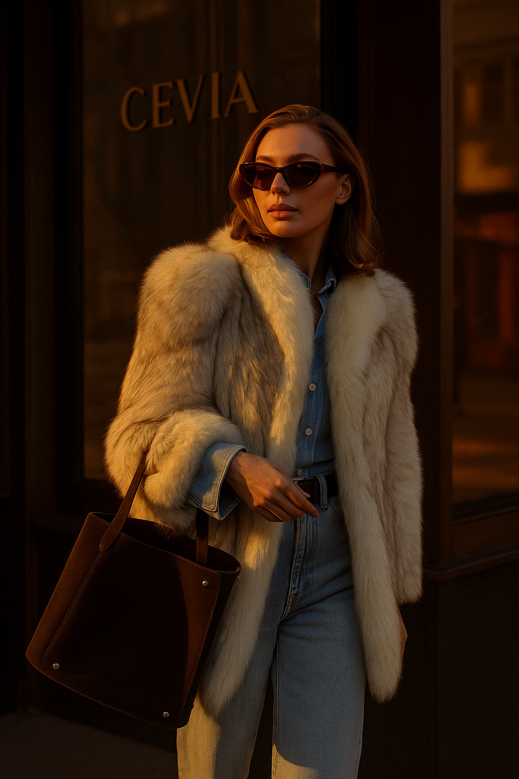 The Léonie Faux Fur Coat