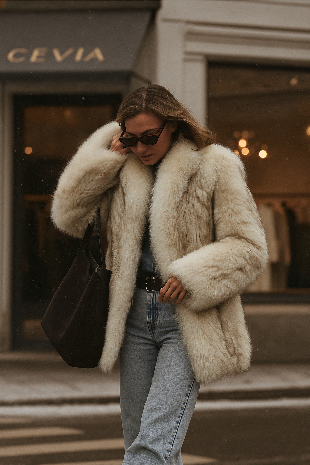 The Léonie Faux Fur Coat