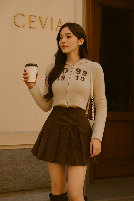 The Camille Corduroy Mini Skirt