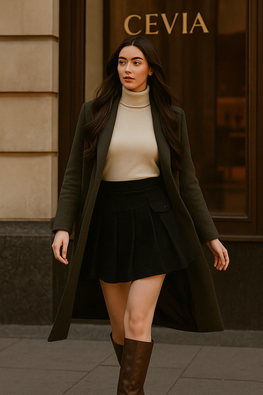 The Camille Corduroy Mini Skirt