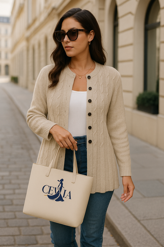 Cable Knit Long Sleeve Cardigan