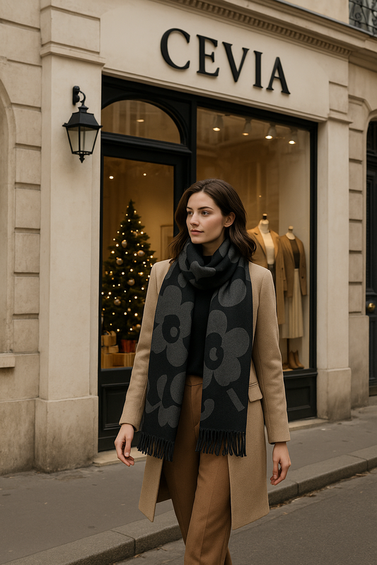 Jacquard Monogram Soft Weave Scarf