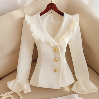 The Élise Ruffle Blazer