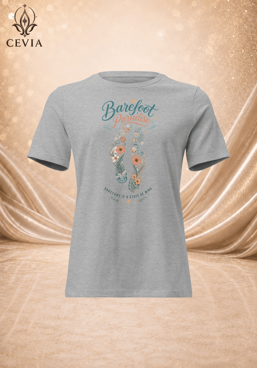 The Barefoot Paradise Graphic Tee - CEVIA
