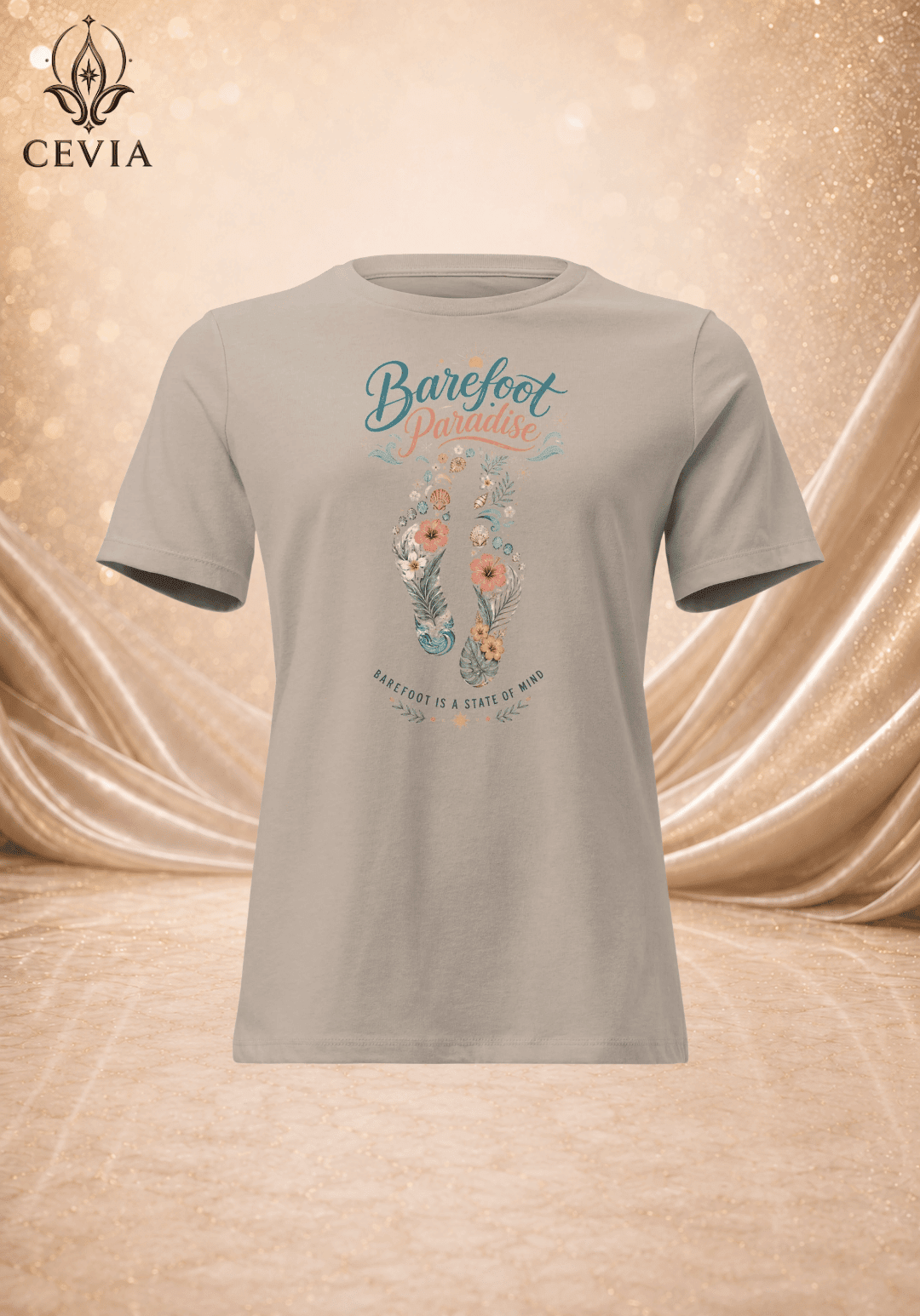 The Barefoot Paradise Graphic Tee - CEVIA