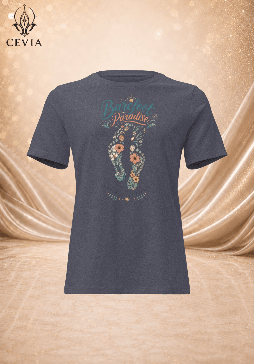 The Barefoot Paradise Graphic Tee - CEVIA