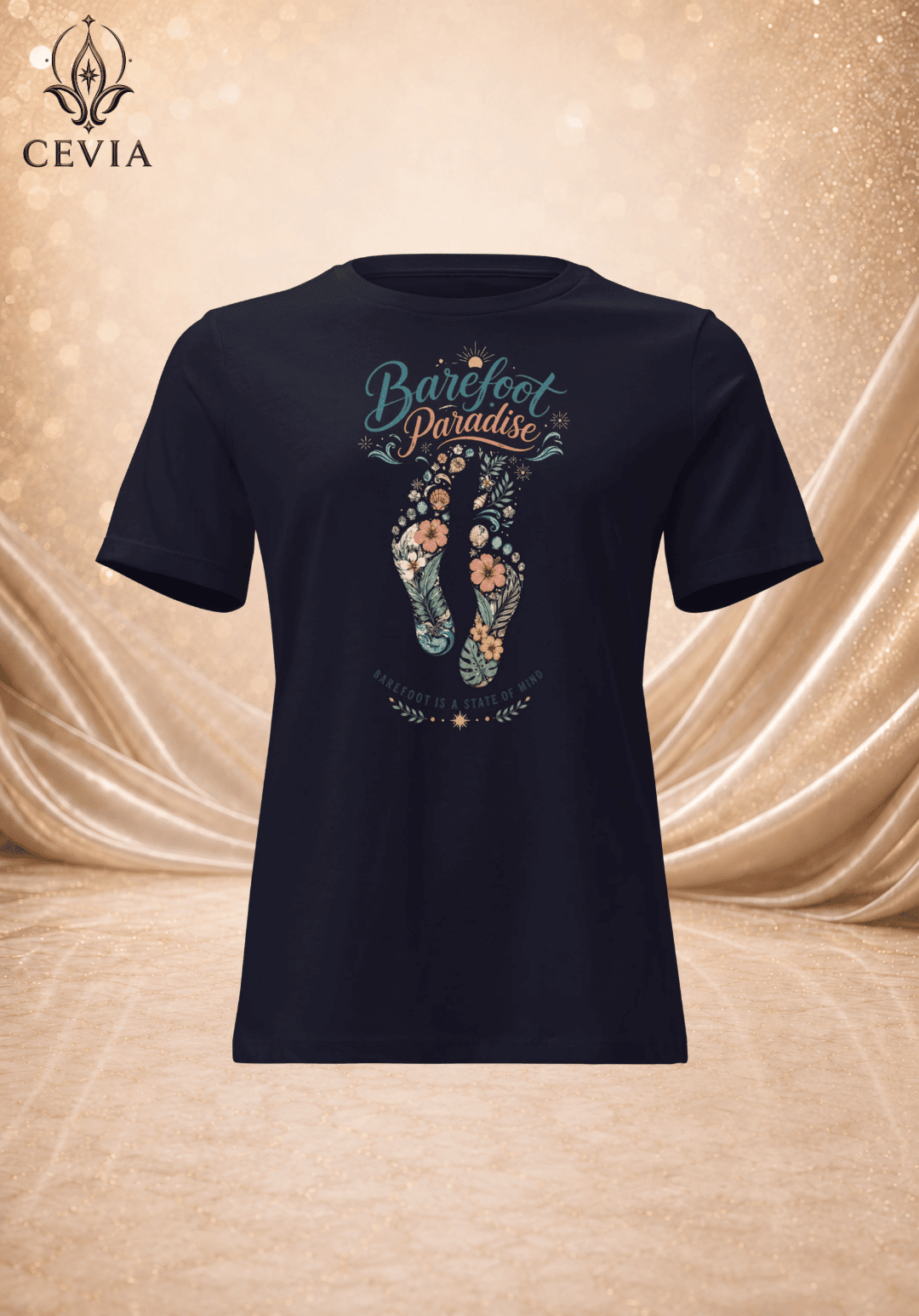 The Barefoot Paradise Graphic Tee - CEVIA