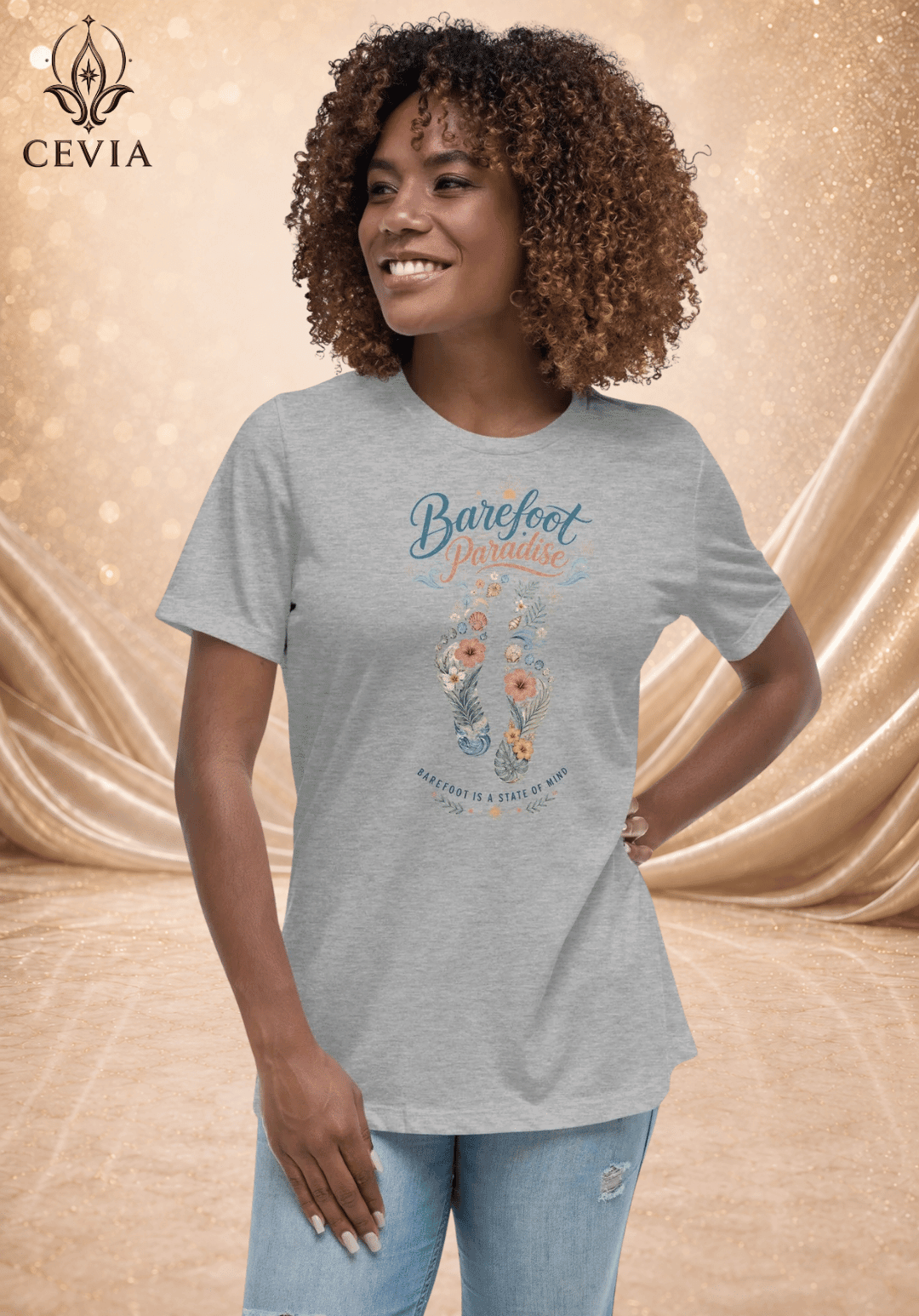 The Barefoot Paradise Graphic Tee - CEVIA