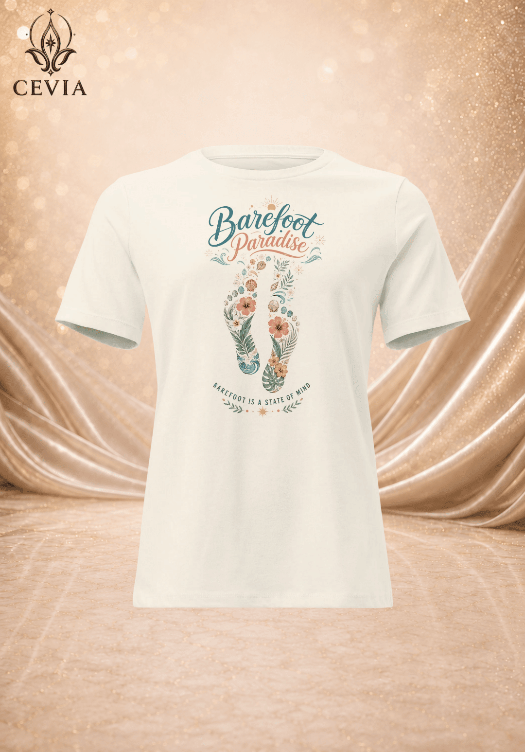 The Barefoot Paradise Graphic Tee - CEVIA