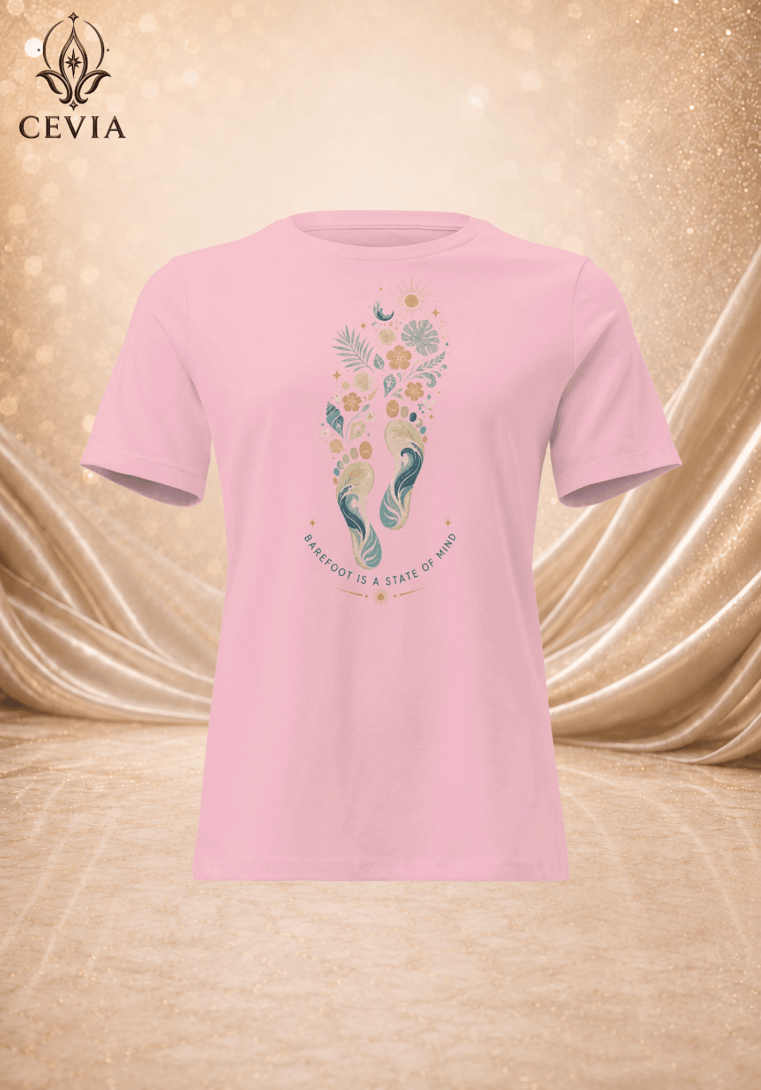 The Barefoot State of Mind Graphic Tee - CEVIA