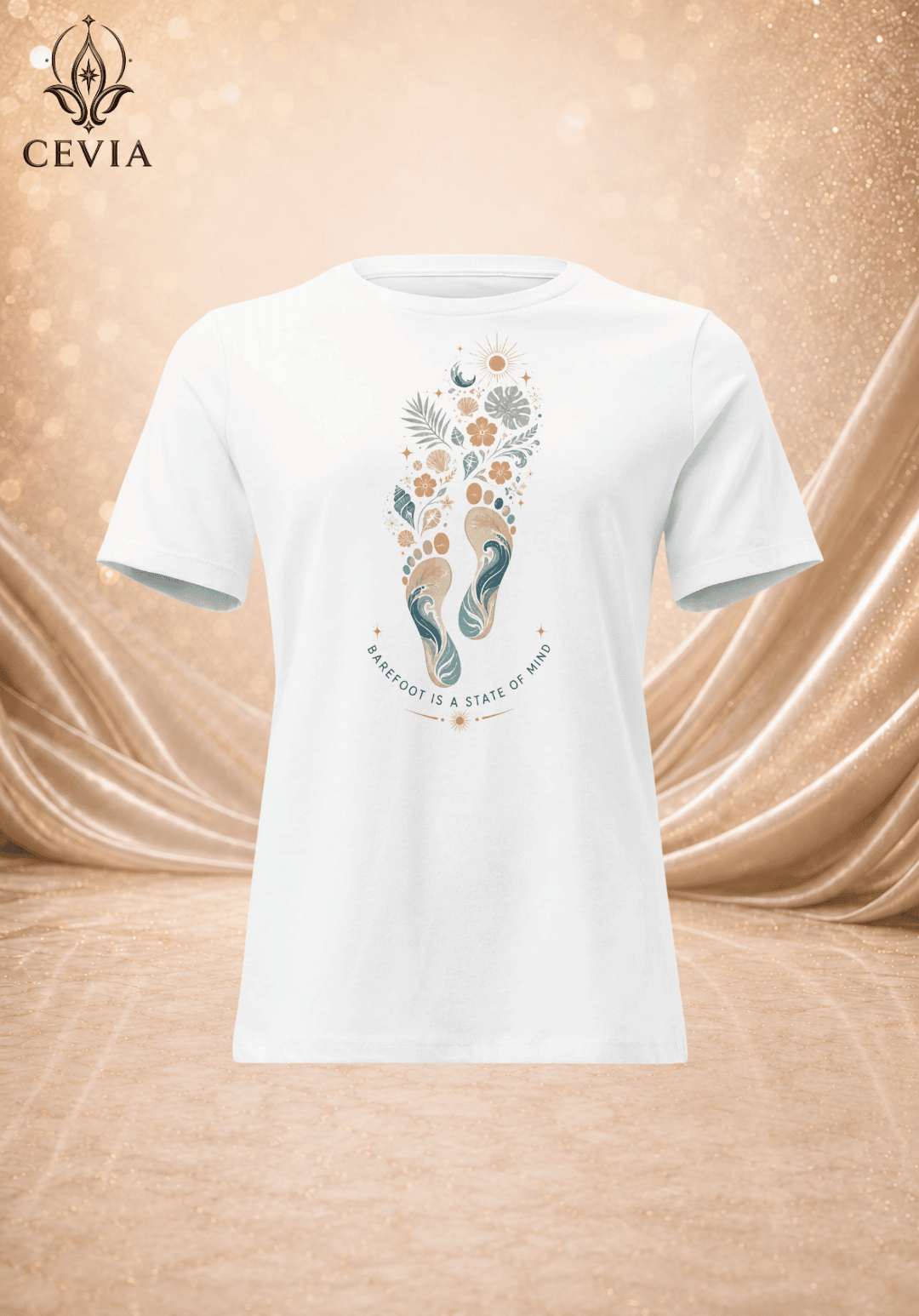 The Barefoot State of Mind Graphic Tee - CEVIA