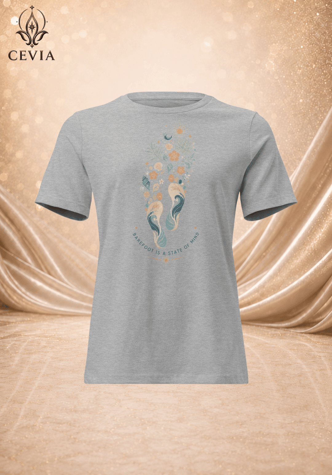 The Barefoot State of Mind Graphic Tee - CEVIA