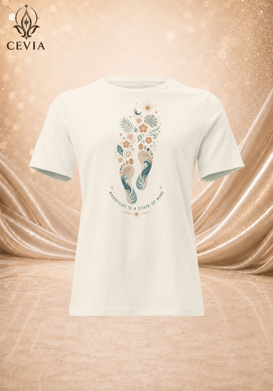 The Barefoot State of Mind Graphic Tee - CEVIA