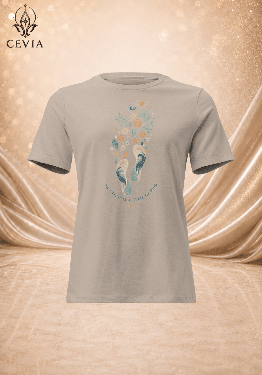 The Barefoot State of Mind Graphic Tee - CEVIA