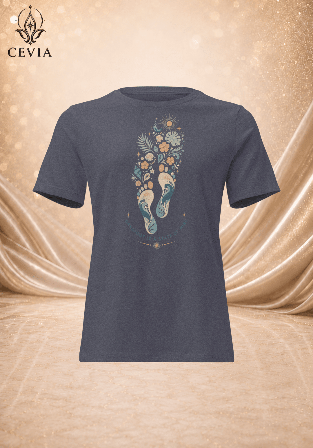 The Barefoot State of Mind Graphic Tee - CEVIA