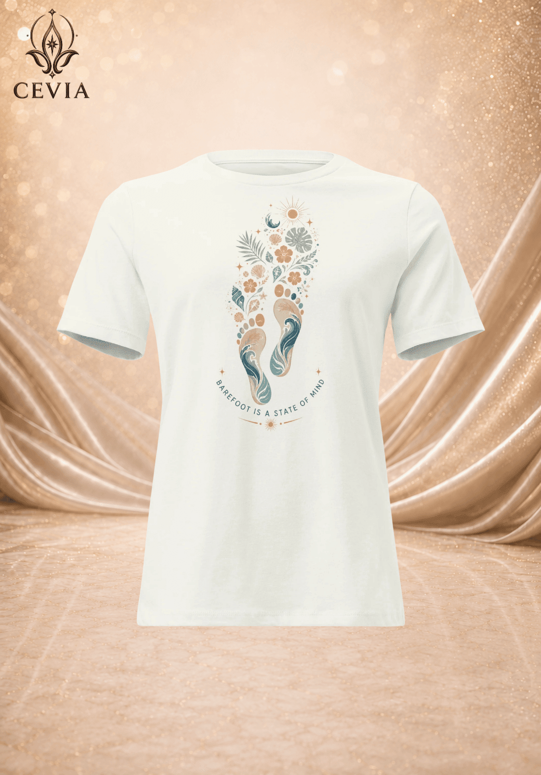 The Barefoot State of Mind Graphic Tee - CEVIA