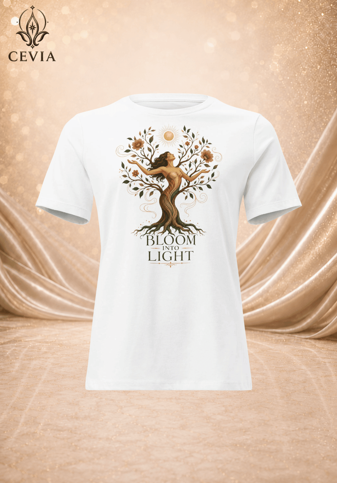 The Bloom Into Light Graphic Tee - CEVIA