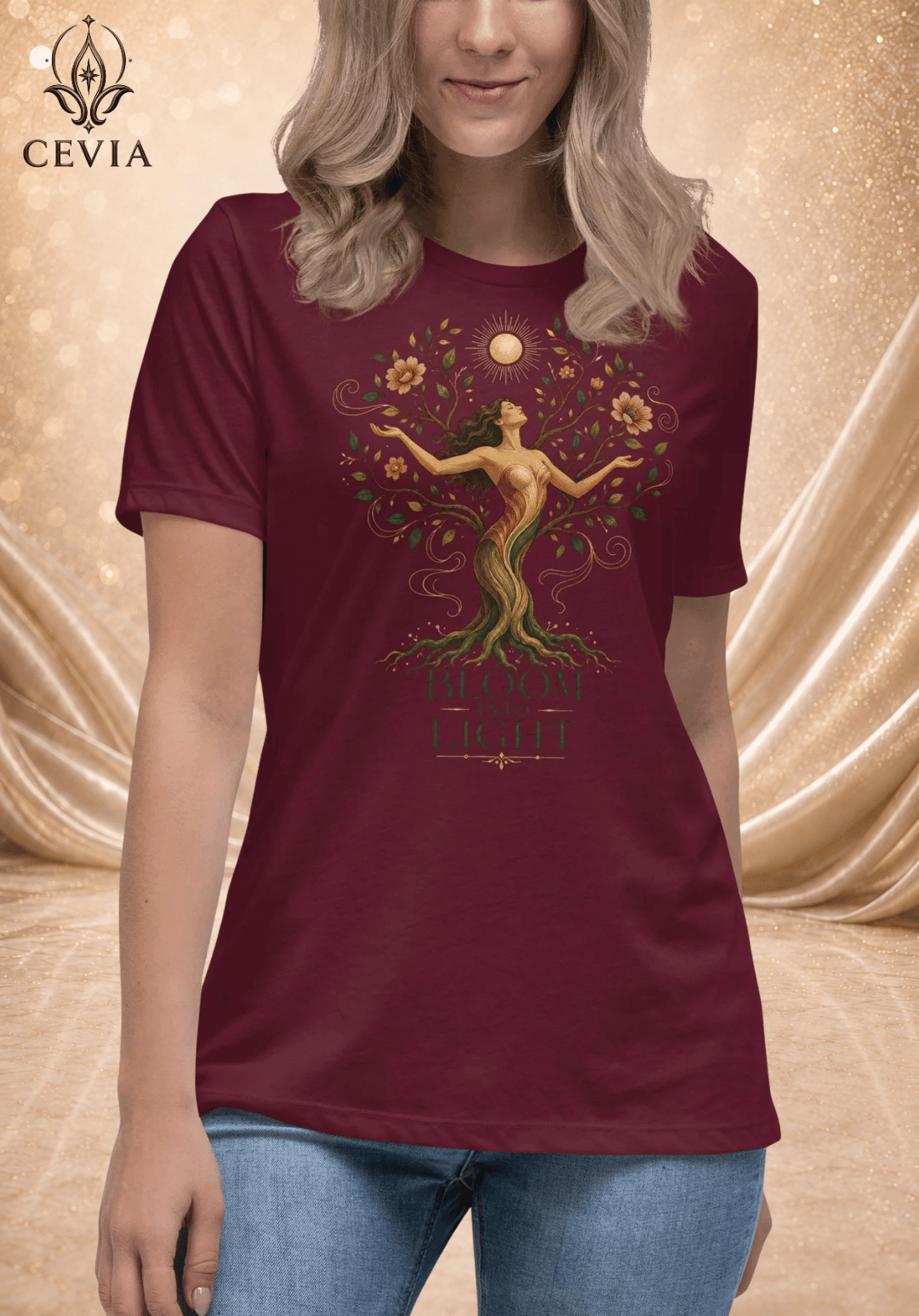 The Bloom Into Light Graphic Tee - CEVIA